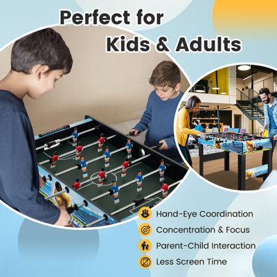 Costway 94cm Foosball Table Tabletop/Freestanding Soccer Game Table with Removable Legs - 6