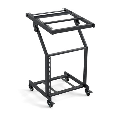 COSTWAY 9U DJ Mixer Stand 2 Layer Professional Audio Rack Mount with ...