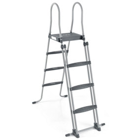 Costway A Frame Pool Ladder Above Ground W/ Removable Steps Non-Slip