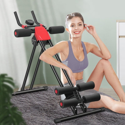 Exercise Ab Abdominal Cruncher Trainer Machine Body Shaper Fitness  Equipment Gym