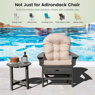 Outdoor High Back Chair Cushions Pgyong Outdoor High Back Chair Cushion,Water Resistant Tufted Rocking Chair Cushion With Ties Replacement Seat Cushion For Patio Furniture High Back Patio Chair Cushions