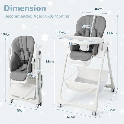 Chicco convertible high chair sale