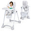 Costway Adjustable Baby High Chair Foldable Reclining Infant Highchair Removable Trays