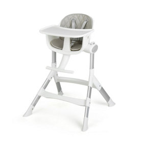 Costway Adjustable Baby High Chair Newborn Feeding Chair w/ 5 Heights Removable Tray