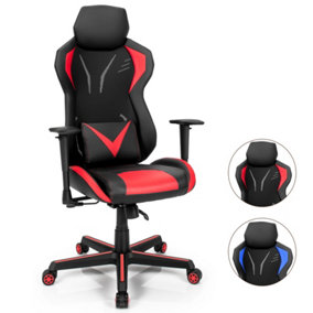 Costway Adjustable Height 360 Degrees Swivel Computer Gamer Chair Tilting Function Home Office Use