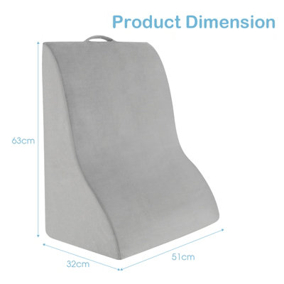 Costway Adults Bed Wedge Pillow Sleeping Body Elevation Pillow For Headboard