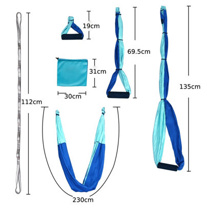 Costway Aerial Yoga Swing Set Sling Hammock Inversion Anti-Gravity with Durable Fabric