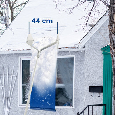 Costway Aluminum Snow Roof Rake Adjustable Snow Removal Tool Widened Head Design 6M - 8