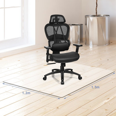 Costway Anti-Slip PVC Chair Protect Mat Clear Multi-Purpose Floor Protector Home Office