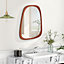 Costway Asymmetrical Mirror HD Odd Shaped Decorative Wall Mirror Irregular Shape for Bathroom Entryway