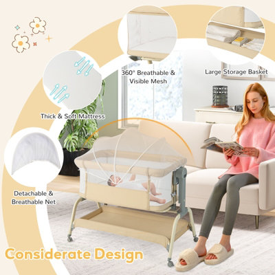 Baby crib adjustable mattress 2025 height