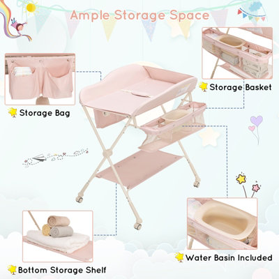 Folding diaper changing table online