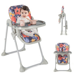 Costway Baby High Chair Convertible Infant Dining Chair with Adjustable Height & Tilting Backrest