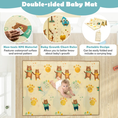 Costway Baby Playpen Child Safety Gate Portable Activity Area for Children - 7