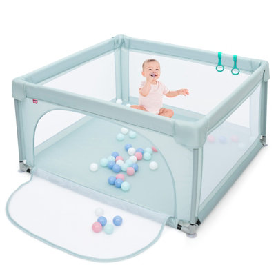 Costway Baby Playpen Indoor Outdoor Kids Activity Center Safety Gates w/ Ocean Balls