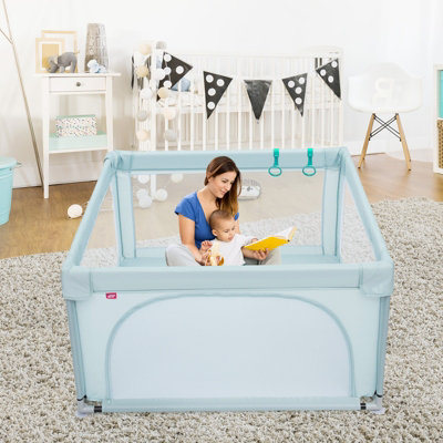 Costway Baby Playpen Indoor Outdoor Kids Activity Center Safety Gates w/ Ocean Balls - 4
