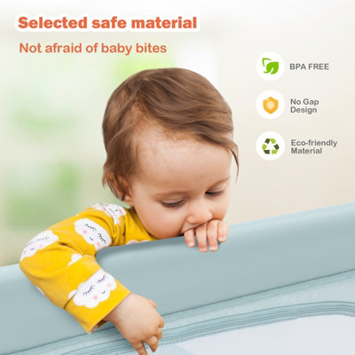 Costway Baby Playpen Indoor Outdoor Kids Activity Center Safety Gates w/ Ocean Balls - 8