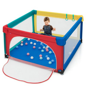 Costway Baby Playpen Indoor Outdoor Kids Activity Center Safety Gates w/ Ocean Balls