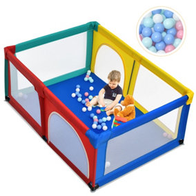 Costway Baby Playpen Kids Safety Yard Activity Center Colorful Infant Playards