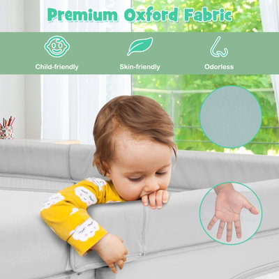 Costway Baby Playpen Portable Large Safety Infant Activity Center W/ 50 PCS Ocean Balls - 5