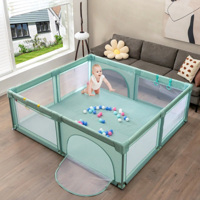 Costway Baby Playpen Infant Large Safety Play Center Yard with 50