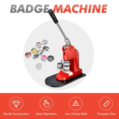 Costway Badge Maker Machine 25mm Button Punch Press Machine w