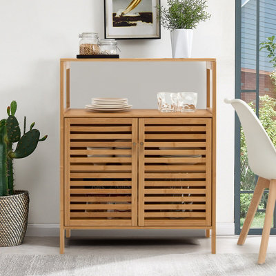 Bamboo bathroom on sale storage drawers