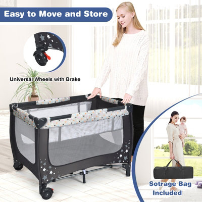 Playpen best sale bed diy