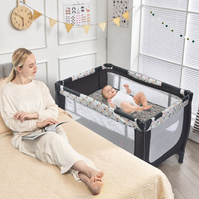 Playpen bed best sale