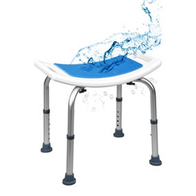 Costway Bath Chair Height Adjustable Padded Tub Shower Bench Seat Portable Bathroom Stool