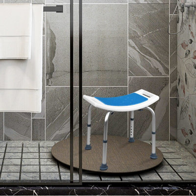 Costway Bath Chair Height Adjustable Padded Tub Shower Bench Seat Portable Bathroom Stool - 6