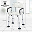 Costway Bath Seat Shower Stool Bathing Chair Safety Adjustable Height