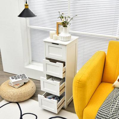 Costway Bathroom Storage Cabinet Freestanding Storage Organizer Side Table Price Comparisons | Compare The Build