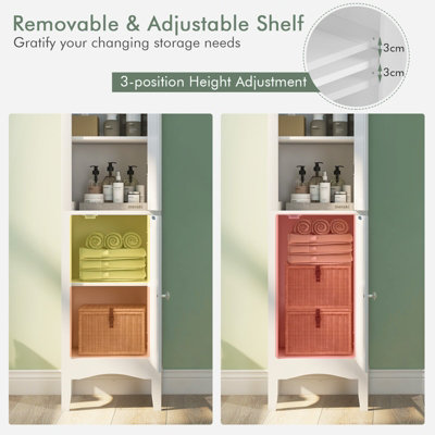 Small tall cabinet deals shelf