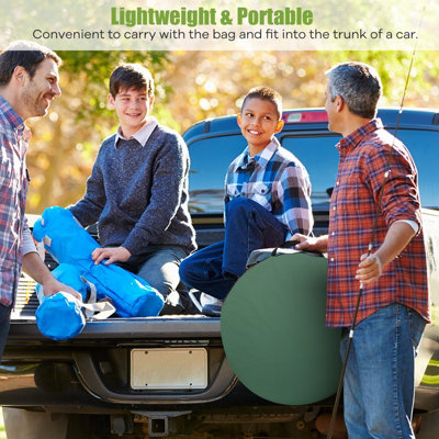 Costway Beach Pop up Changing Tent Folding Camping Shower Tent with Window - 6