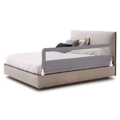 COSTWAY Bed Rail Guard for Toddlers 180CM Foldable Baby Bed Rail w ...