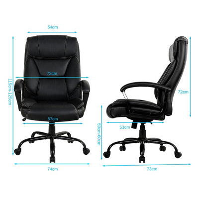 Costway Big &Tall Office Chair Swivel Padded Executive Chair Ergonomic Adjustable Height