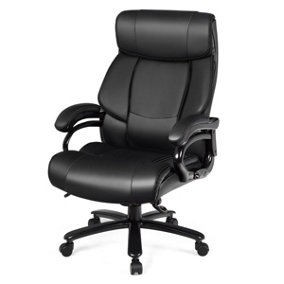 Costway Big &Tall Office Chair Swivel Padded Executive Chair Ergonomic Computer Desk Chair Adjustable Height
