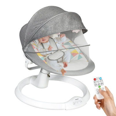 Costway Bluetooth Electric Rocker Baby Swing Cradle Bouncer Seat Chair ...