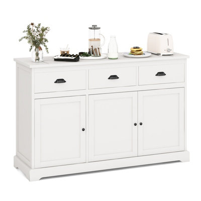 Costway Buffet Sideboard Kitchen Sideboard Cabinet Modern Buffet Console Table