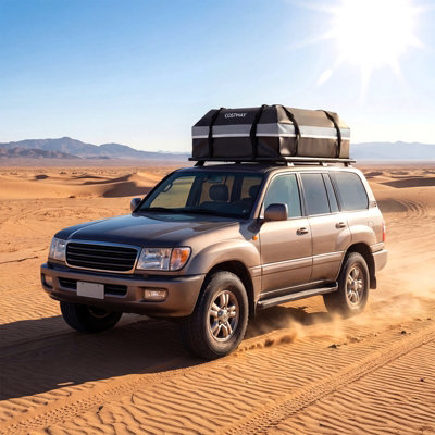 COSTWAY Car Rooftop Cargo Carrier 425 L Waterproof Heavy-Duty PVC Roof ...