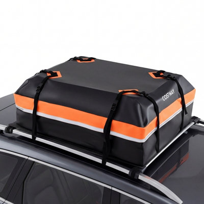 COSTWAY Car Rooftop Cargo Carrier 425 L Waterproof Heavy-Duty PVC Roof ...