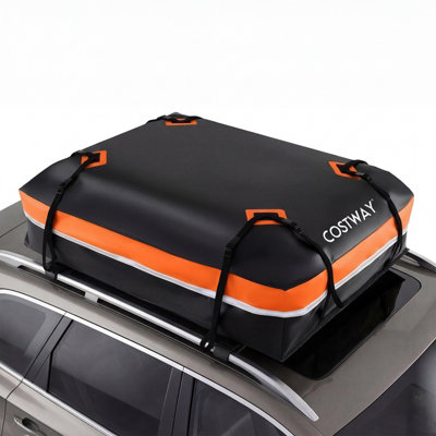 COSTWAY Car Rooftop Cargo Carrier 595 L Waterproof Heavy-Duty PVC Roof ...