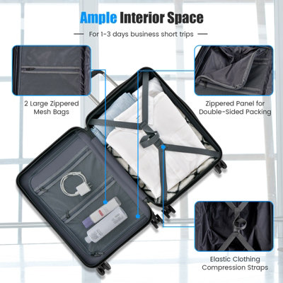 Carry on luggage with attached bag online