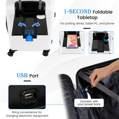 Carry on luggage that charges your phone online