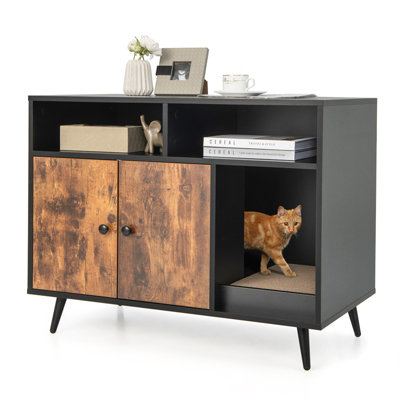 End table shop cat litter box