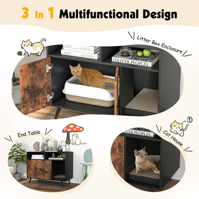 Cat litter hot sale end table