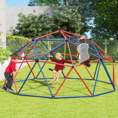 COSTWAY Climbing Dome 305cm Kids Jungle Gym Monkey Bar Climbing