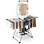 Costway Clothes Drying Rack Aluminum Gullwing Style Rack with 6-Level Adjustable Height