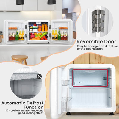 Costway Compact Freestanding Refrigerator Table Top Mini Fridge ...
